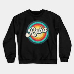 raba art/ name in rainbow circle Crewneck Sweatshirt